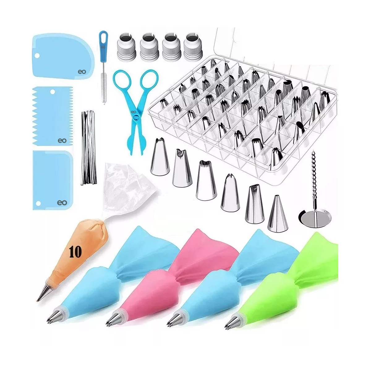 Juego De Manga Para Decoración De Pasteles 72 Piezas Eo Safe Imports Esi-17983-1 Multicolor