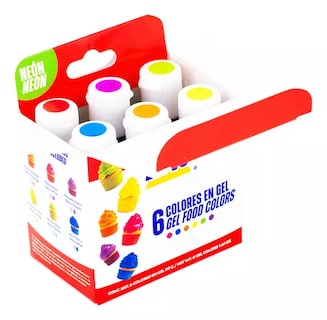Foto 2 | Kit 6 Colores Neon En Gel 20 Grs Enco