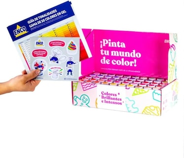 Foto 4 | Kit 50 Colores En Gel Enco Alimentos 40 Gr
