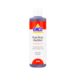 Foto 1 | Color Gel Rojo Rojo 250 Grs Enco