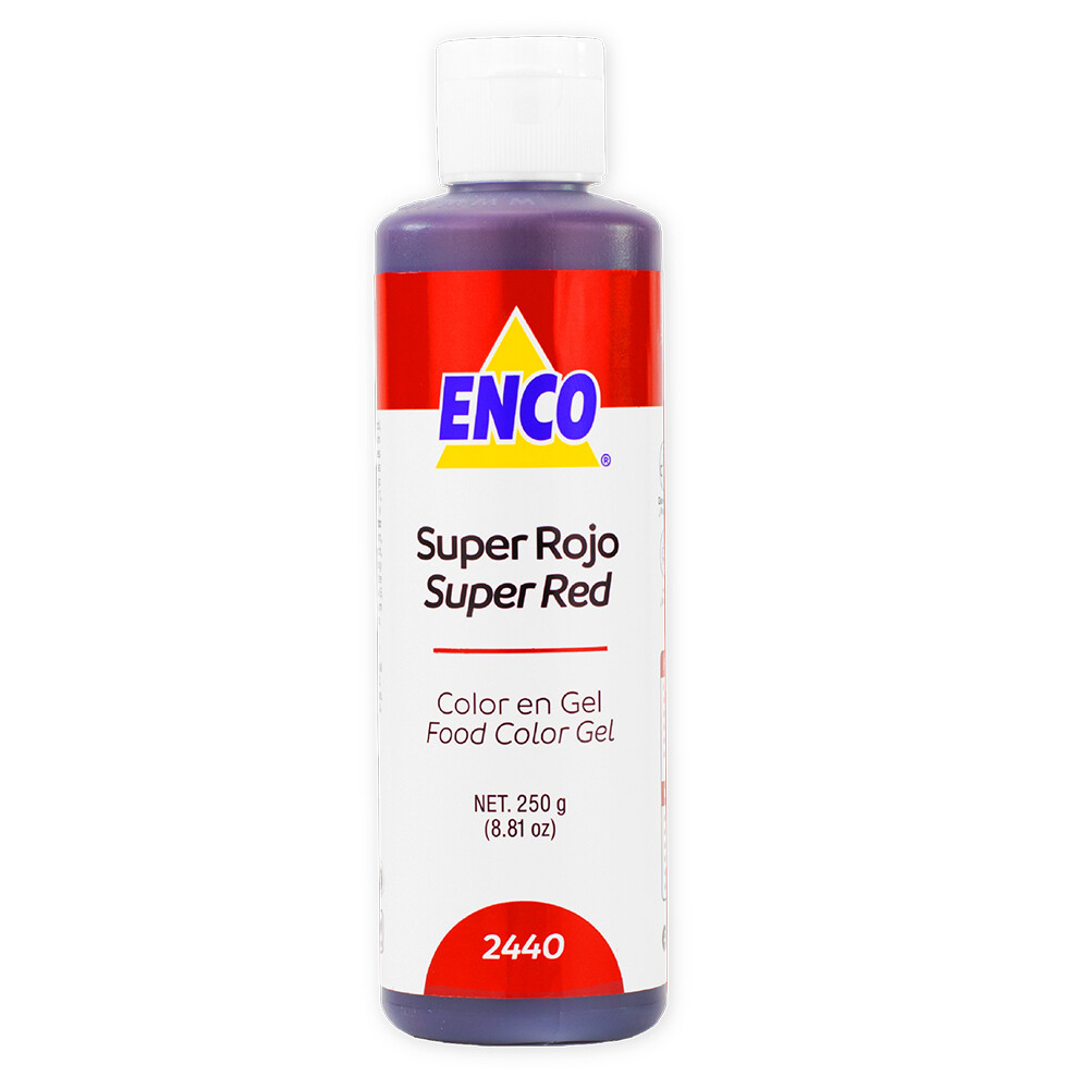 Foto 2 pulgar | Color Gel Super Rojo 250 Grs Enco