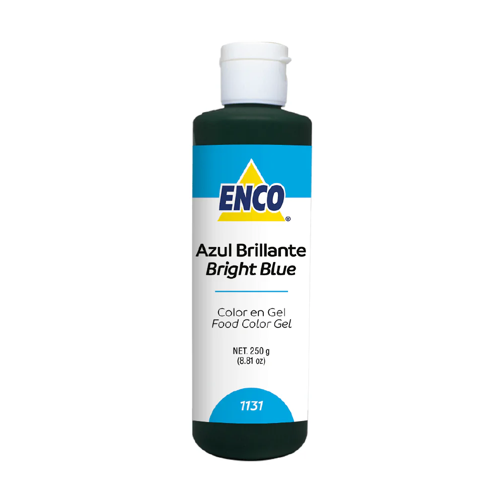 Color Gel Azul Brillante 250 Grs Enco