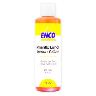 Foto 1 | Color Gel Amarillo Limón 250 Grs Enco