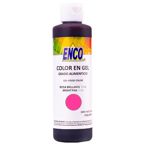 Foto 2 pulgar | Color Gel Rosa Brillante 250 Grs Enco