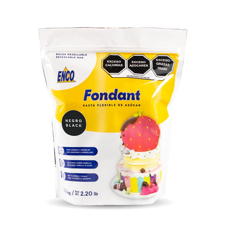 Super Fondant Negro Enco 1 Kg