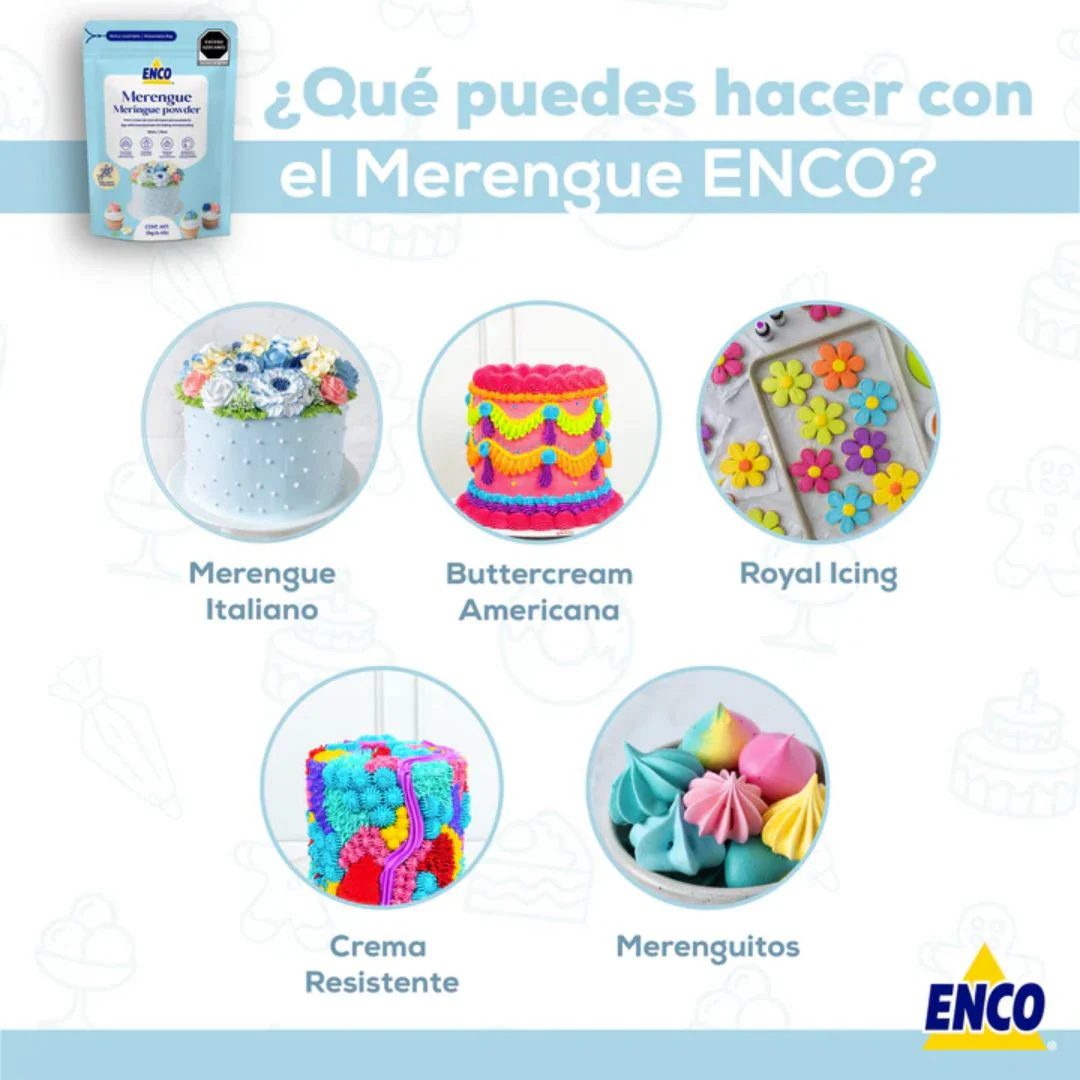 Foto 4 pulgar | Merengue en Polvo 2 Kg Enco