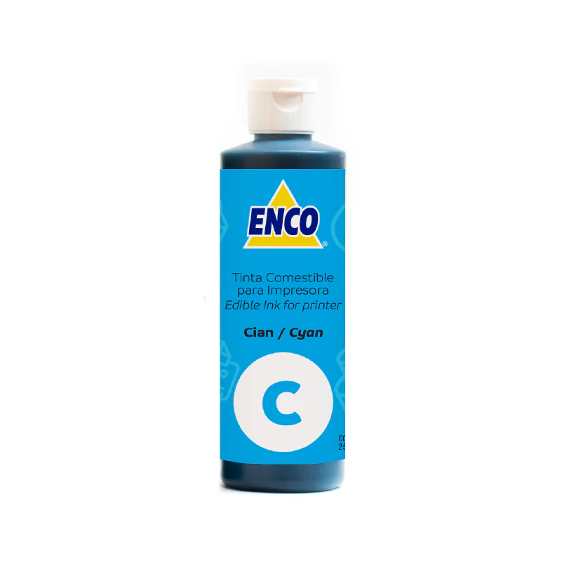 Tinta Comestible Cian 250 Ml Enco