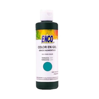 Foto 1 | Color Gel Verde Turqueza 250 Grs Enco