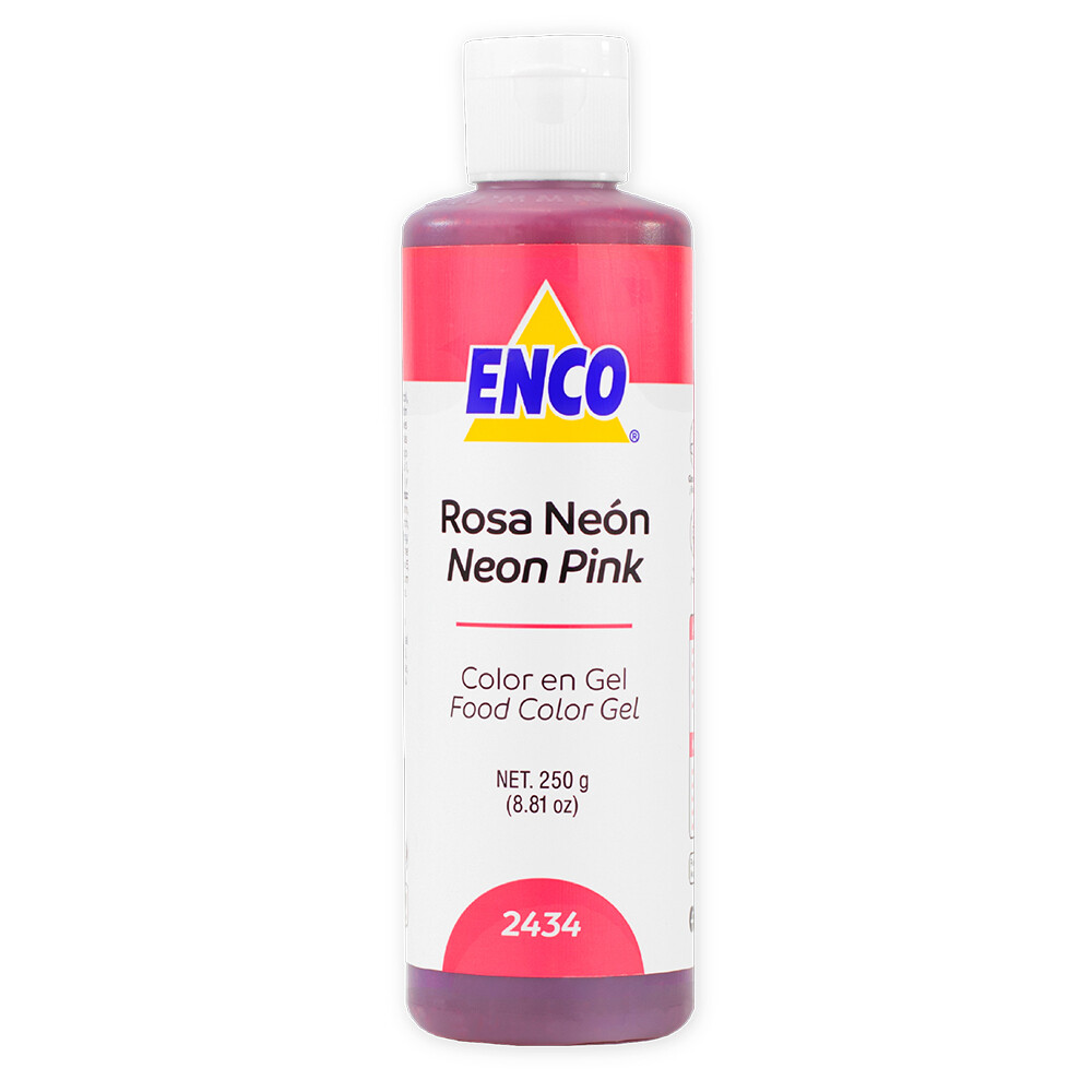 Foto 2 pulgar | Color Gel Rosa Neon 250 Grs Enco