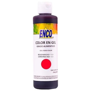 Foto 1 | Color Gel Rojo Navidad 250 Grs Enco