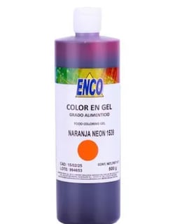 Foto 1 | Mega Color Gel Naranja Neon 500 Grs Enco