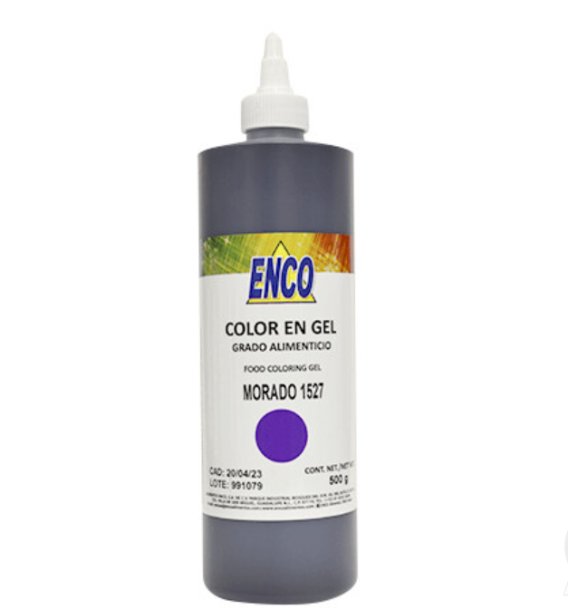 Mega Color Gel Morado 500 Grs Enco