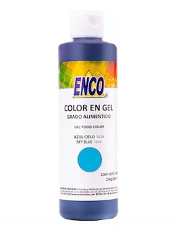 Foto 1 | Color Gel Azul Cielo 250 Grs Enco