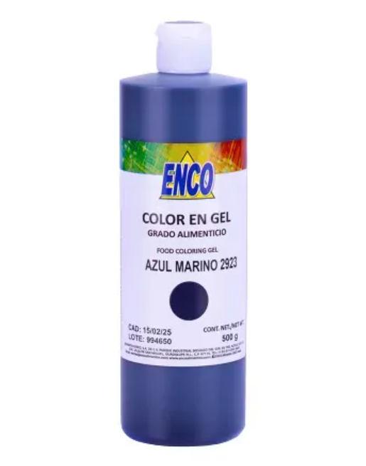 Foto 2 pulgar | Color en Gel Azul Marino 500 G