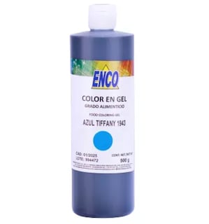 Foto 1 | Mega Color Gel Azul Tiffany 500 Grs Enco
