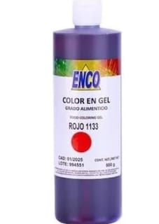 Foto 1 | Mega Color Gel Rojo 500 Grs Enco