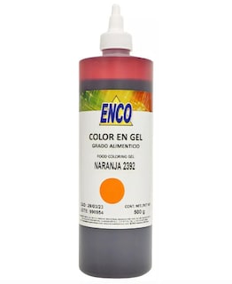 Foto 1 | Mega Color Gel Naranja 500 Grs Enco