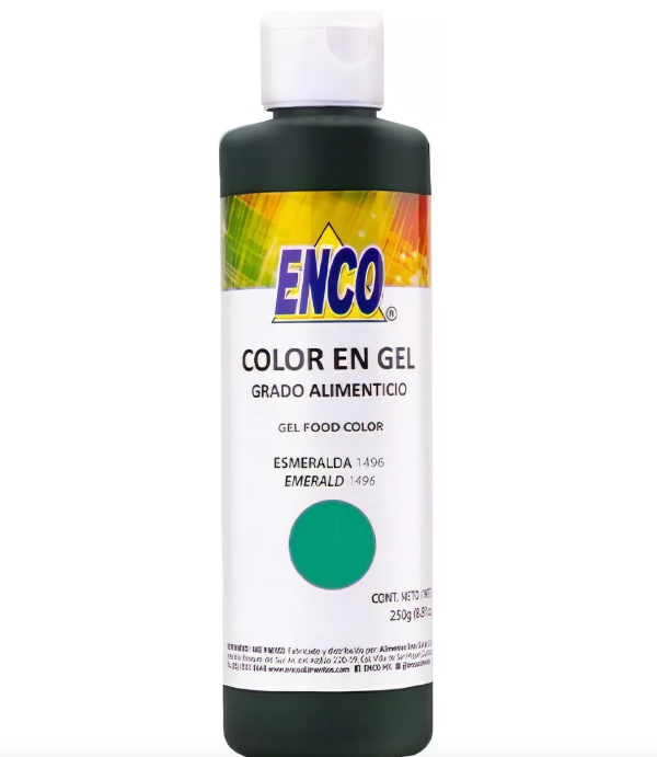 Color Gel Esmeralda 250 Grs Enco