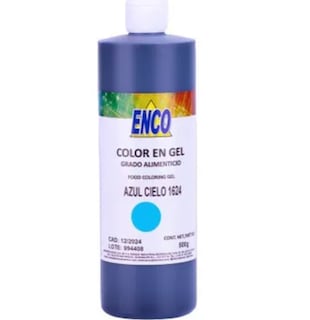 Foto 1 | Mega Color Gel Azul Cielo 500 Grs Enco