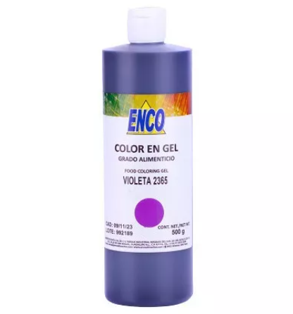 Mega Color Gel Violeta 500 Grs Enco