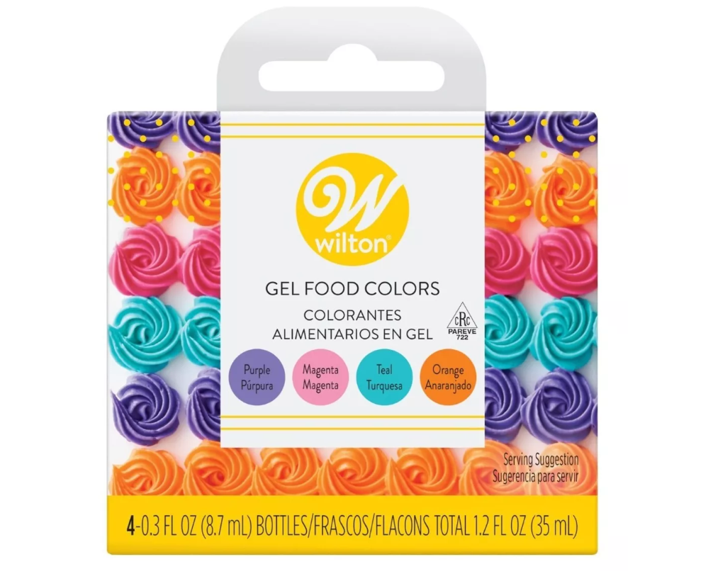 Foto 2 pulgar | Wilton Color Gel Neon 8.7 Ml C/u. 4 Pz.