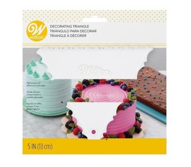 Foto 2 pulgar | Wilton Triángulo Para Decorar Pasteles 13 * 13 Cm. 1 Pz.