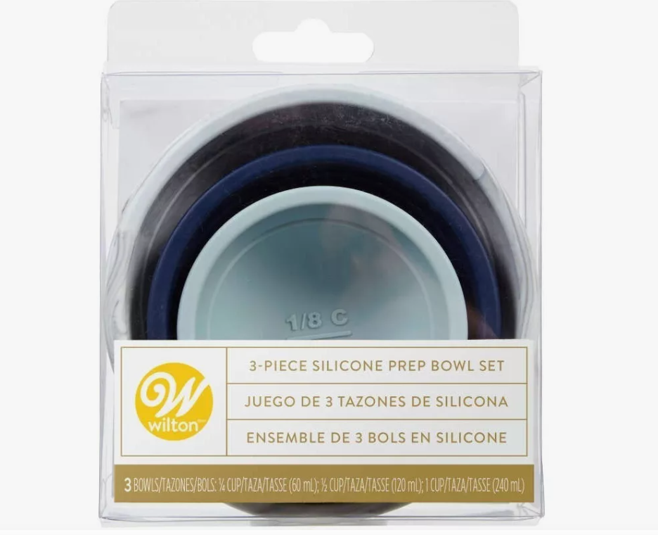 Foto 2 pulgar | Wilton Línea Diamond Juego De 3 Tazones Silicones