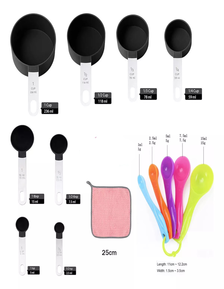 Foto 5 pulgar | Cucharas Medidoras 14pzas + Termo De Agua Güish