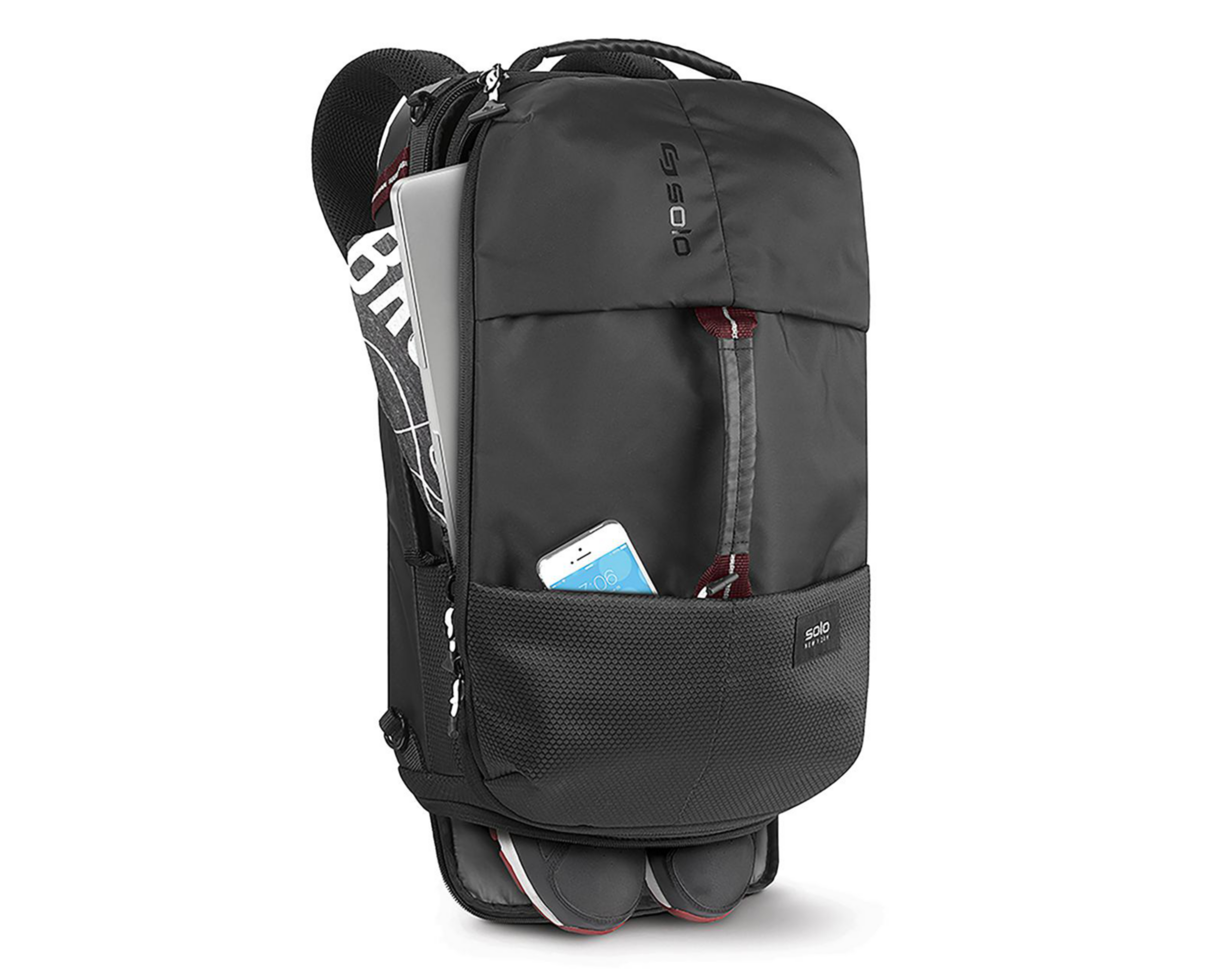 Foto 10 pulgar | Mochila para Laptop Solo All-Star Hybrid Back Negra