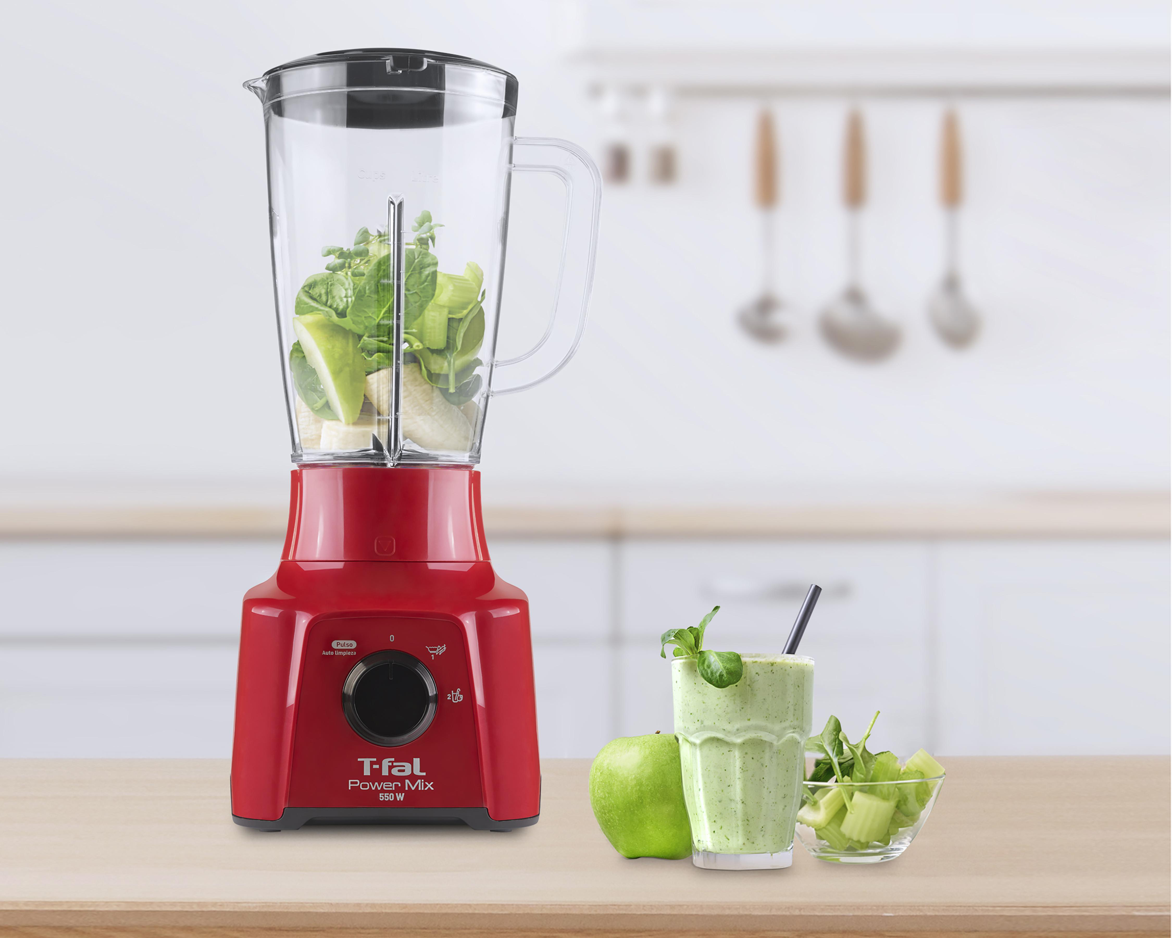 Licuadora T-Fal Cuchillas Acero Inoxidable 2 Velocidades Vaso de Plástico