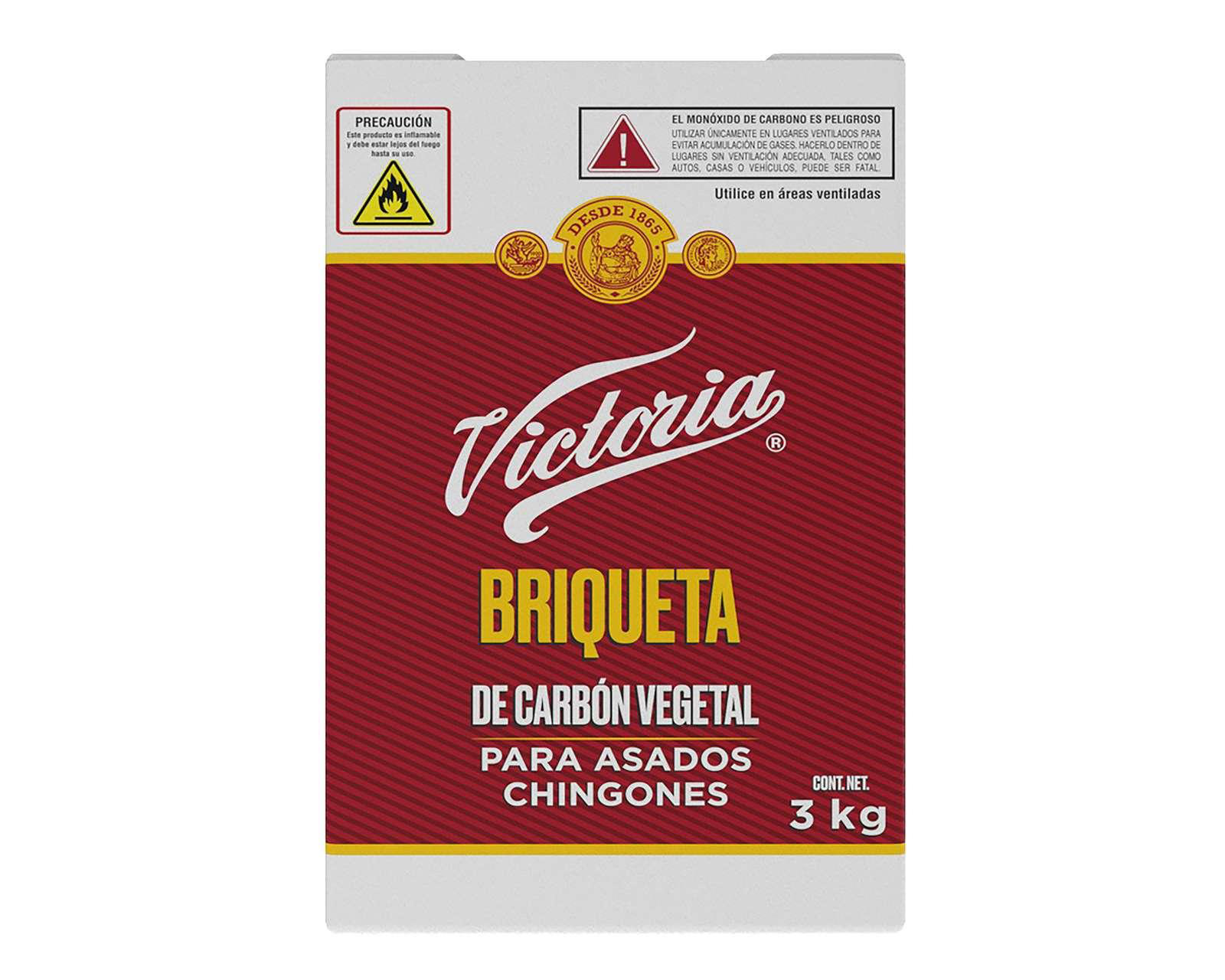 Foto 2 pulgar | Briqueta de Carbón Victoria 3 kg