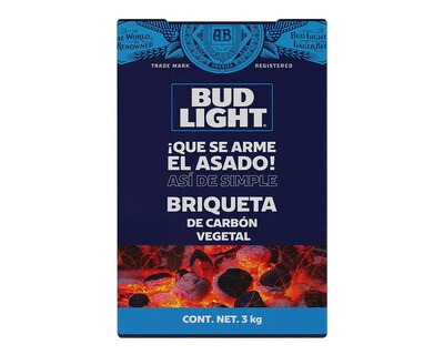 Foto 1 | Briqueta de Carbón Bud Light 3 kg