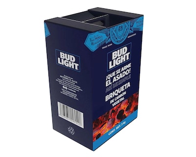 Foto 4 | Briqueta de Carbón Bud Light 3 kg