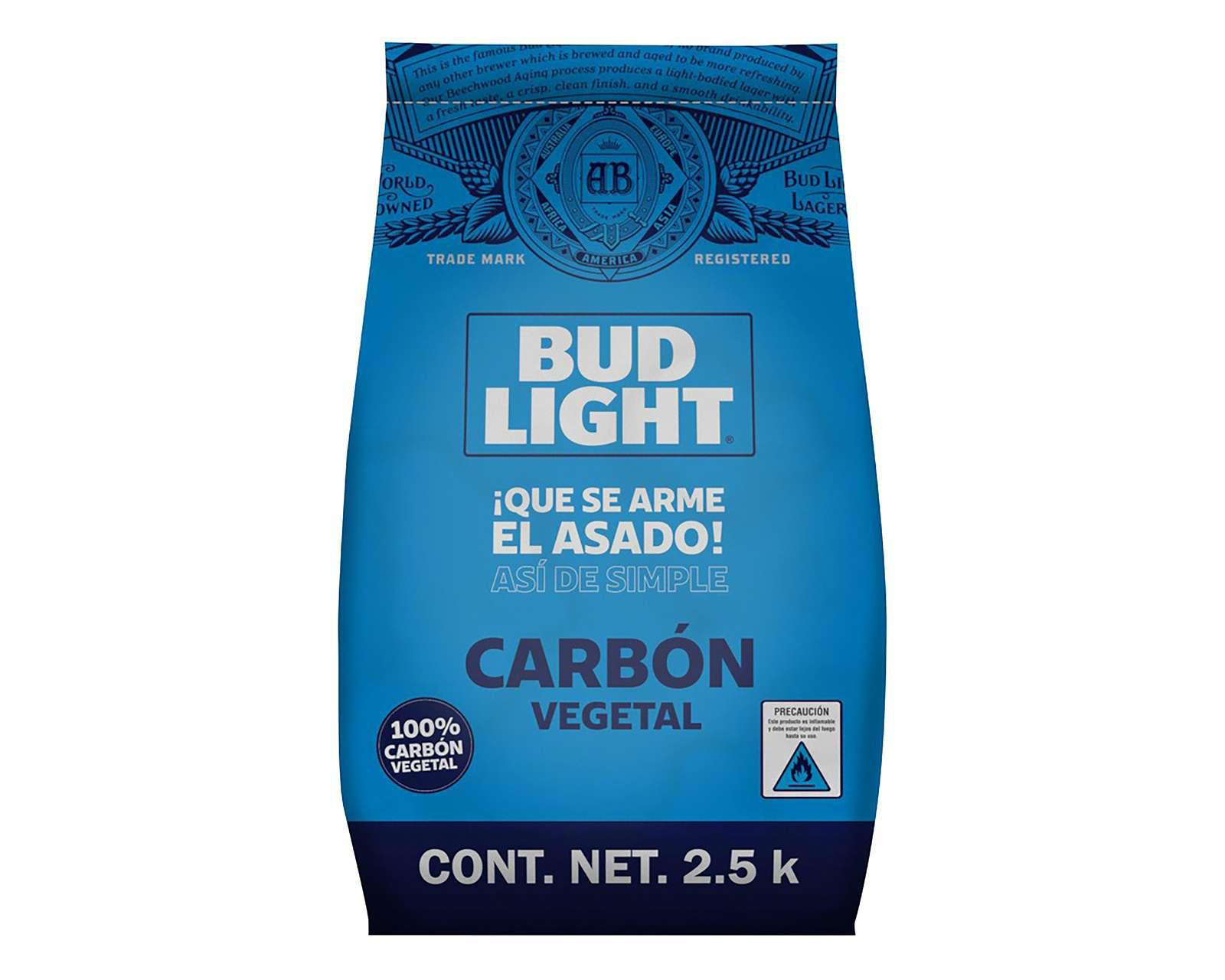 Carbón Vegetal para Asar Bud Light 2.5 kg