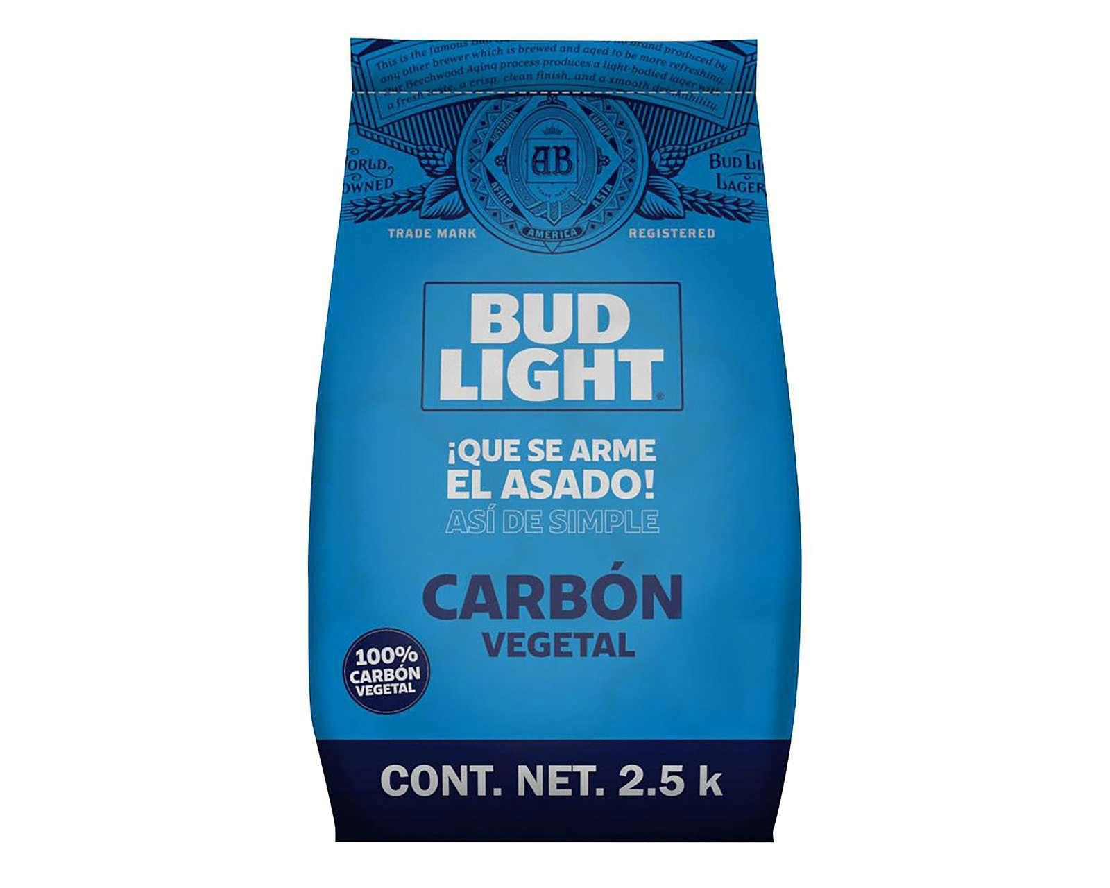 Foto 3 pulgar | Carbón Vegetal para Asar Bud Light 2.5 kg