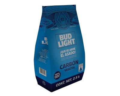 Foto 3 | Carbón Vegetal para Asar Bud Light 2.5 kg