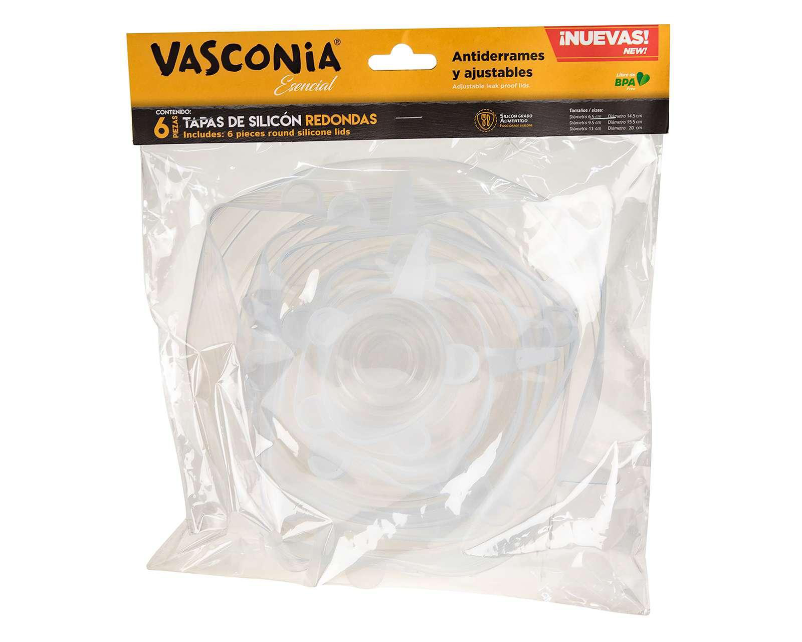 Foto 5 | Tapas de Silicón Vasconia 6 Piezas