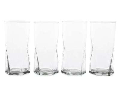 Foto 1 | Juego de Vasos de Vidrio Crisa 4 Piezas