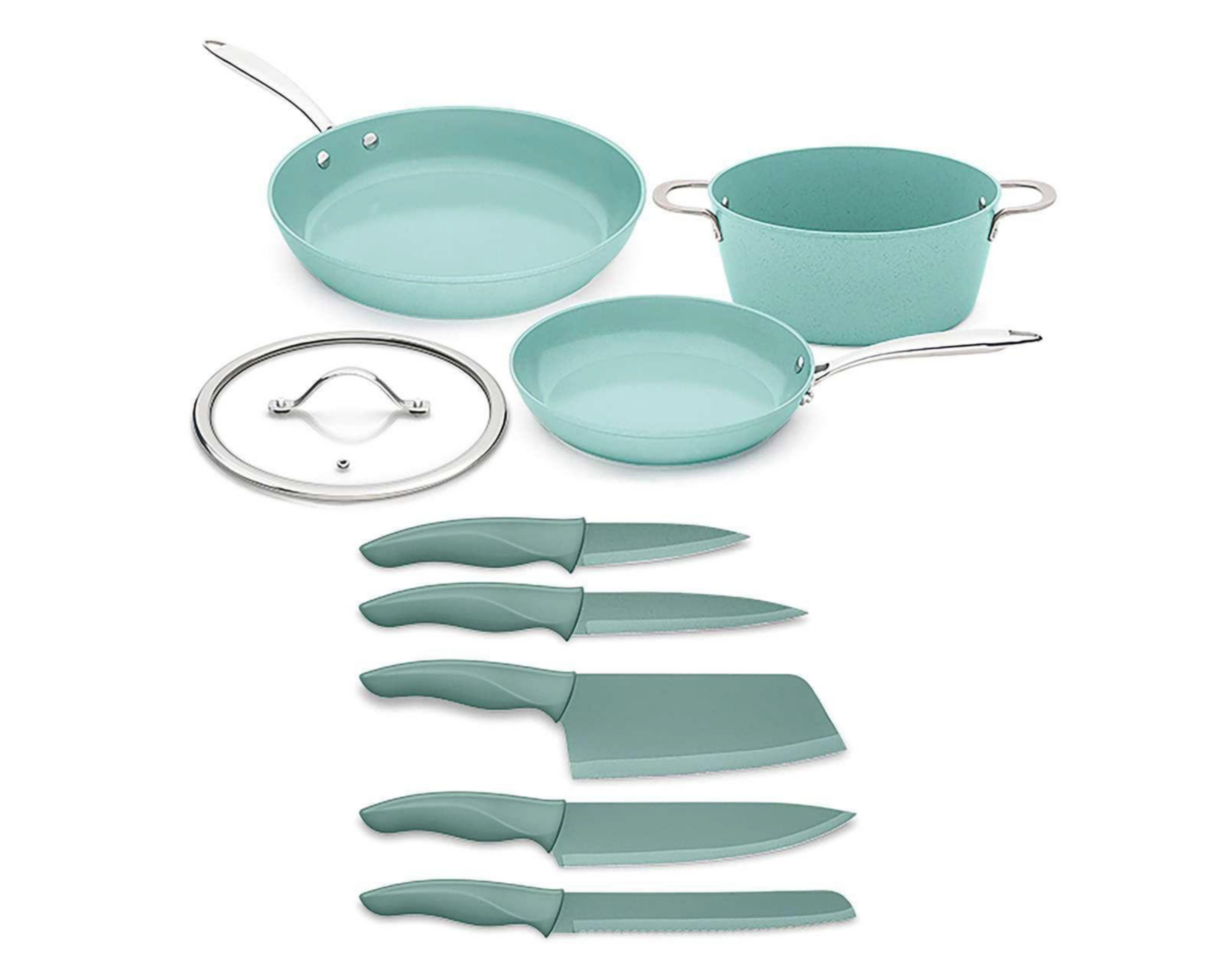 Batería de Cocina Jade Cook 9 Piezas de Aluminio