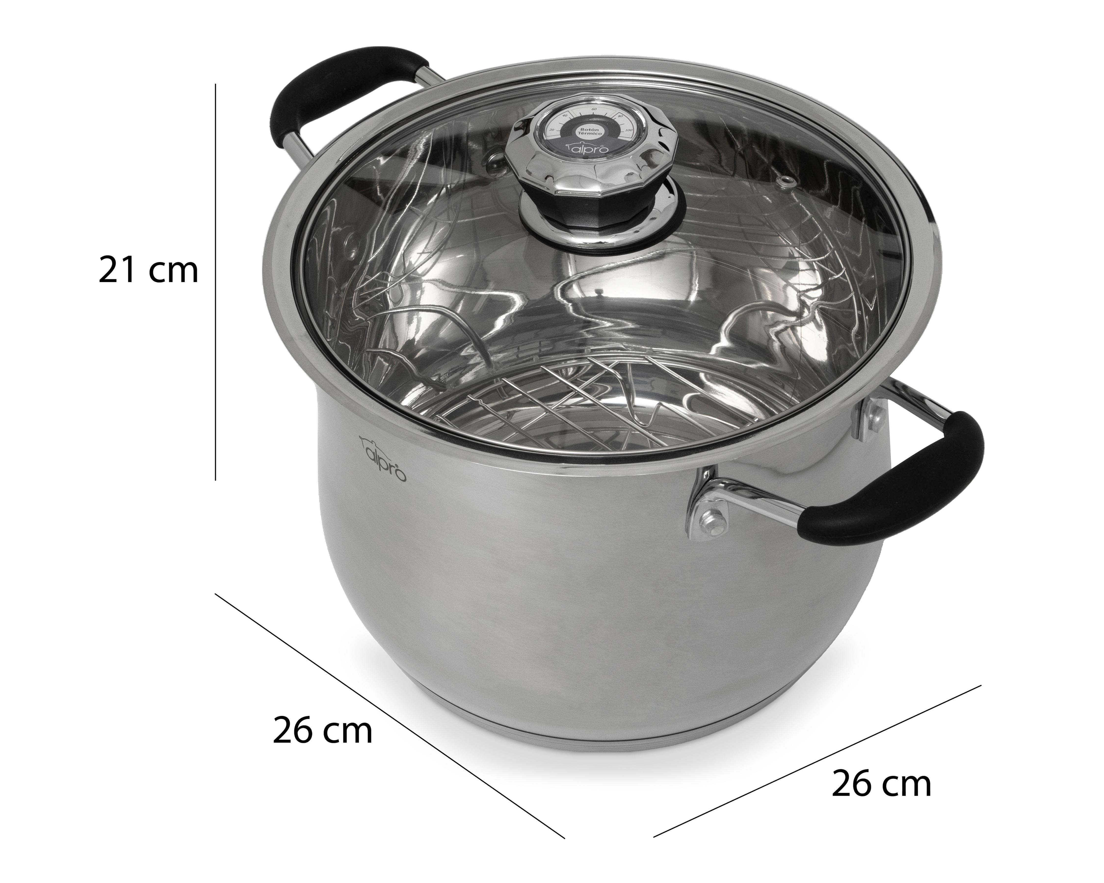 Foto 6 pulgar | Olla Vaporera Alpro 11.2 l Acero Inoxidable