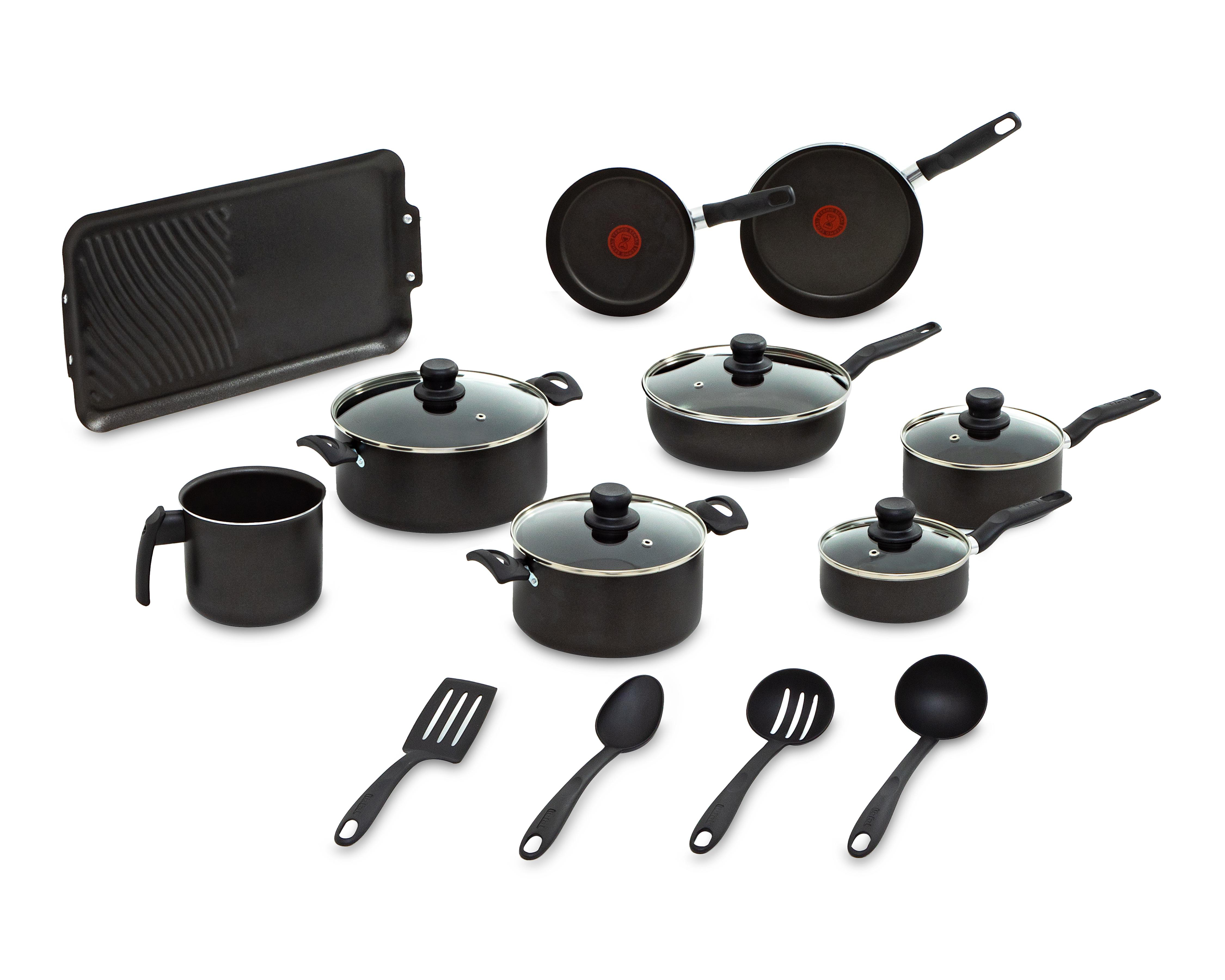 Batería de Cocina T-Fal Vital 18 Piezas de Aluminio