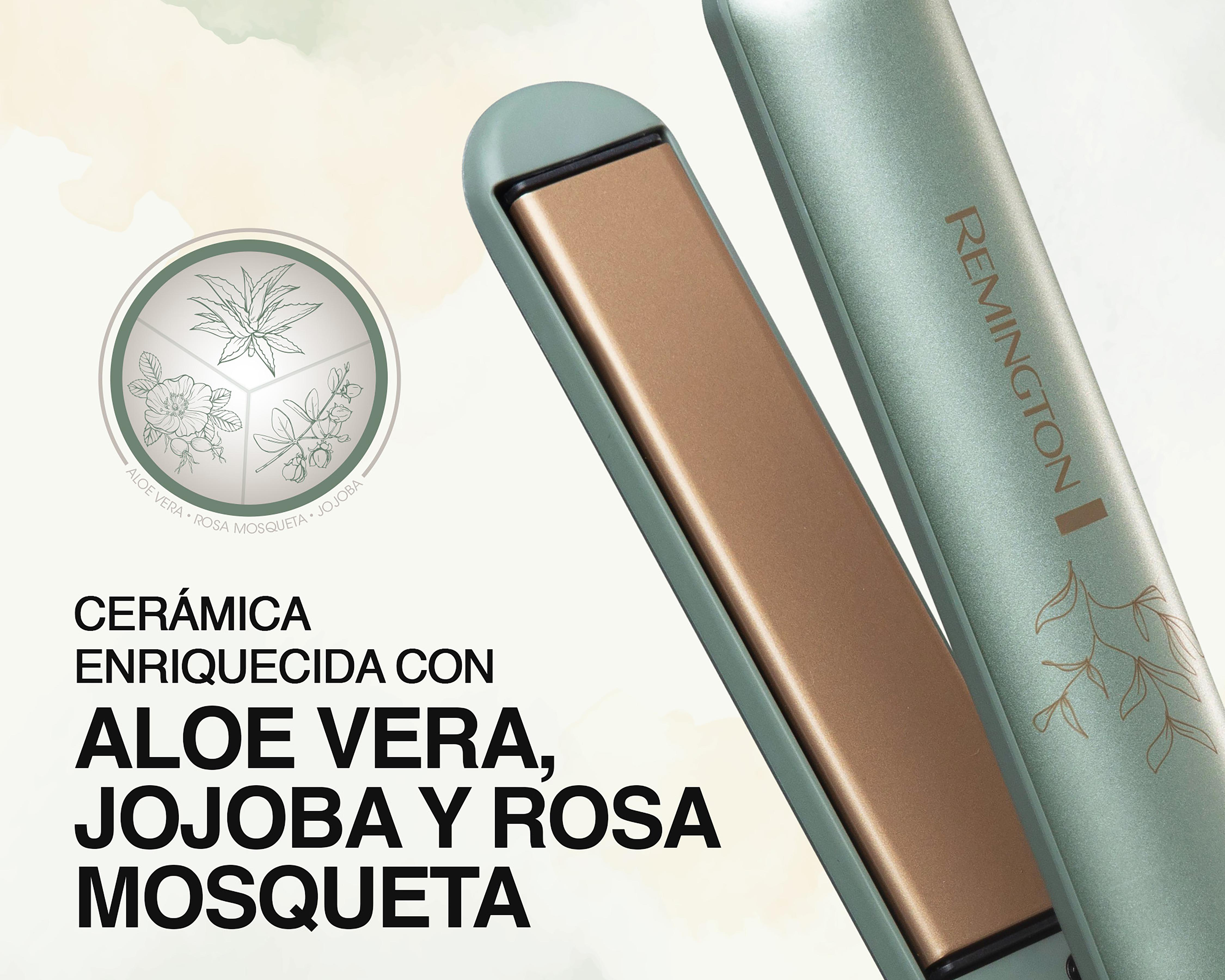 Foto 4 pulgar | Plancha de Cabello Remington Botanicals Cerámica Aloe Vera, Jojoba y Rosa Mosqueta