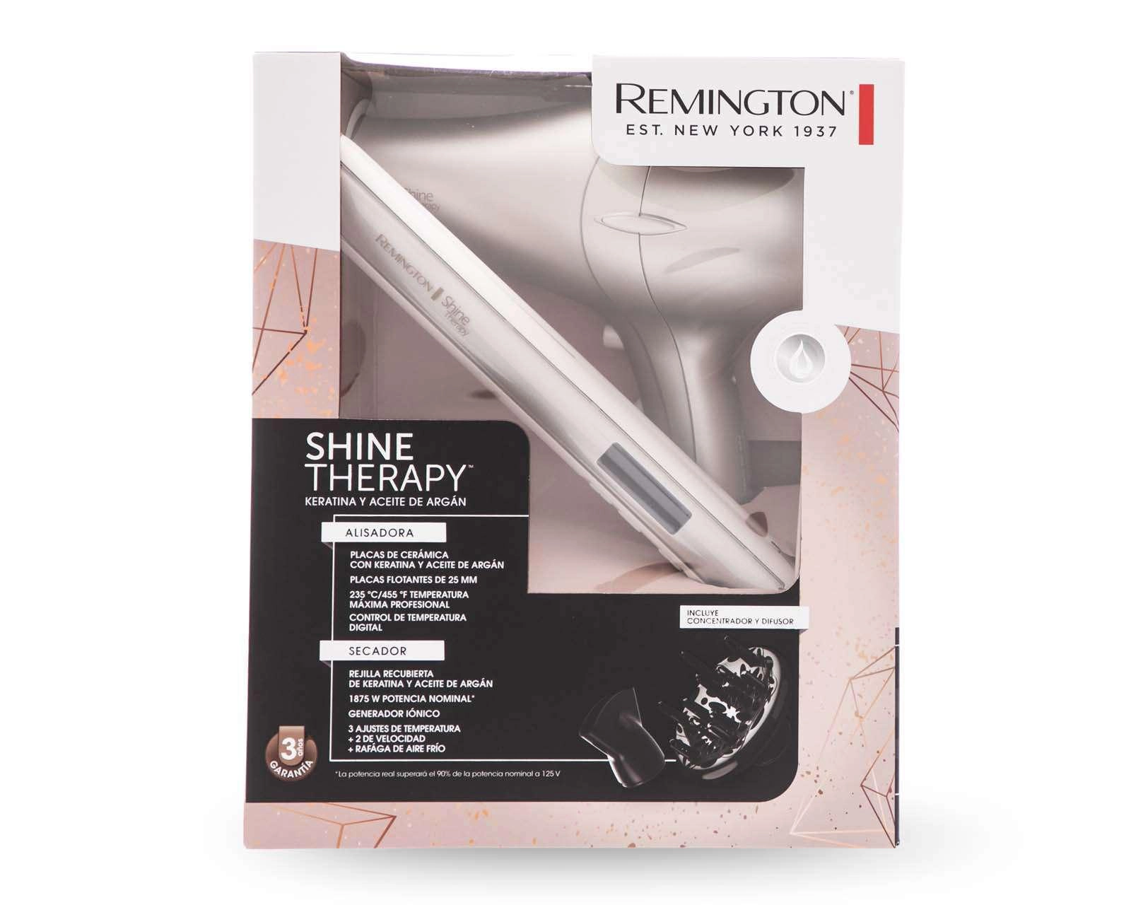 Foto 7 pulgar | Combo de Alaciadora y Secadora Remington Shine Therapy