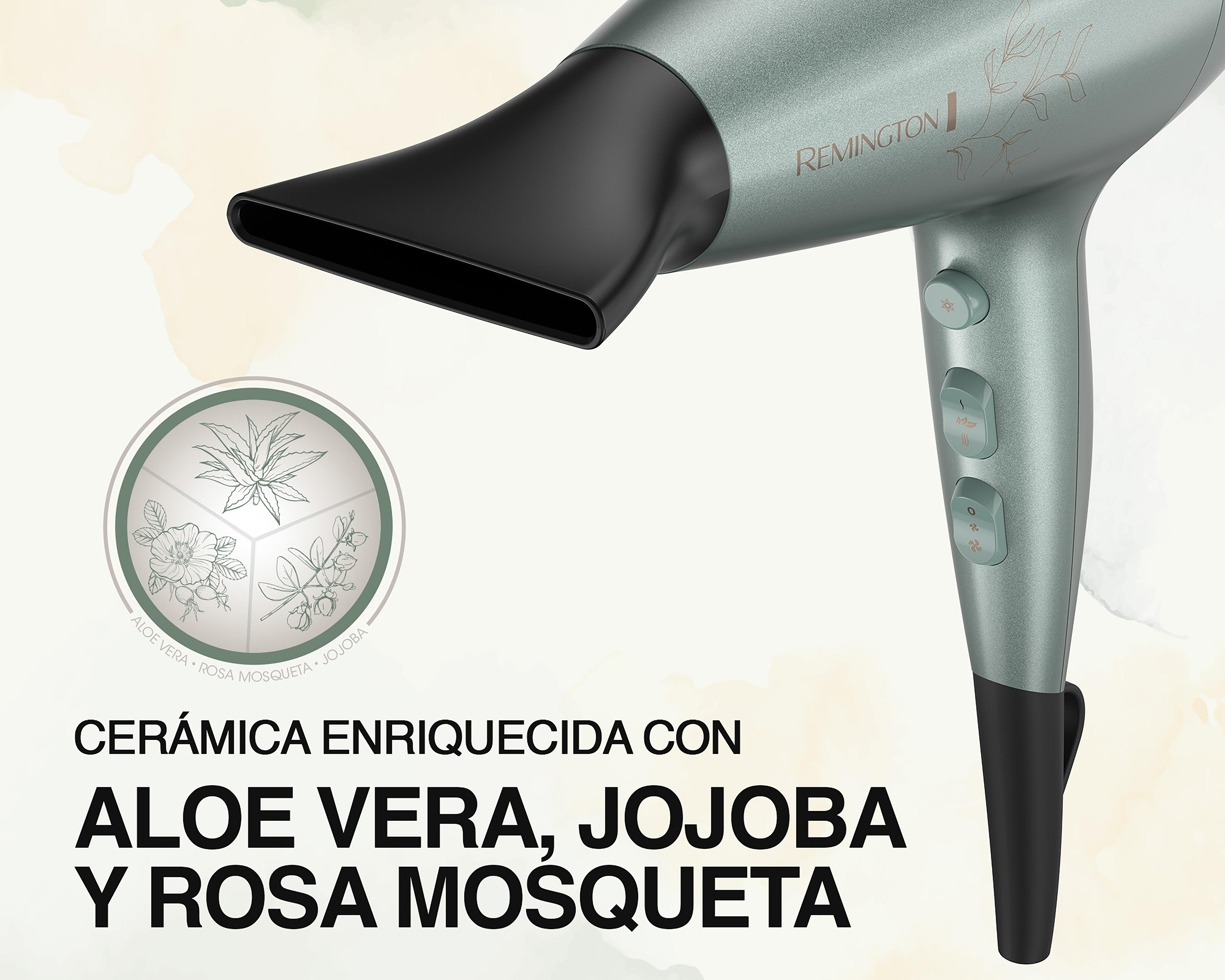 Foto 7 pulgar | Secador de Cabello Remington 1900 W Cerámica con Aloe Vera Jojoba y Rosa Mosqueta D27A-110F