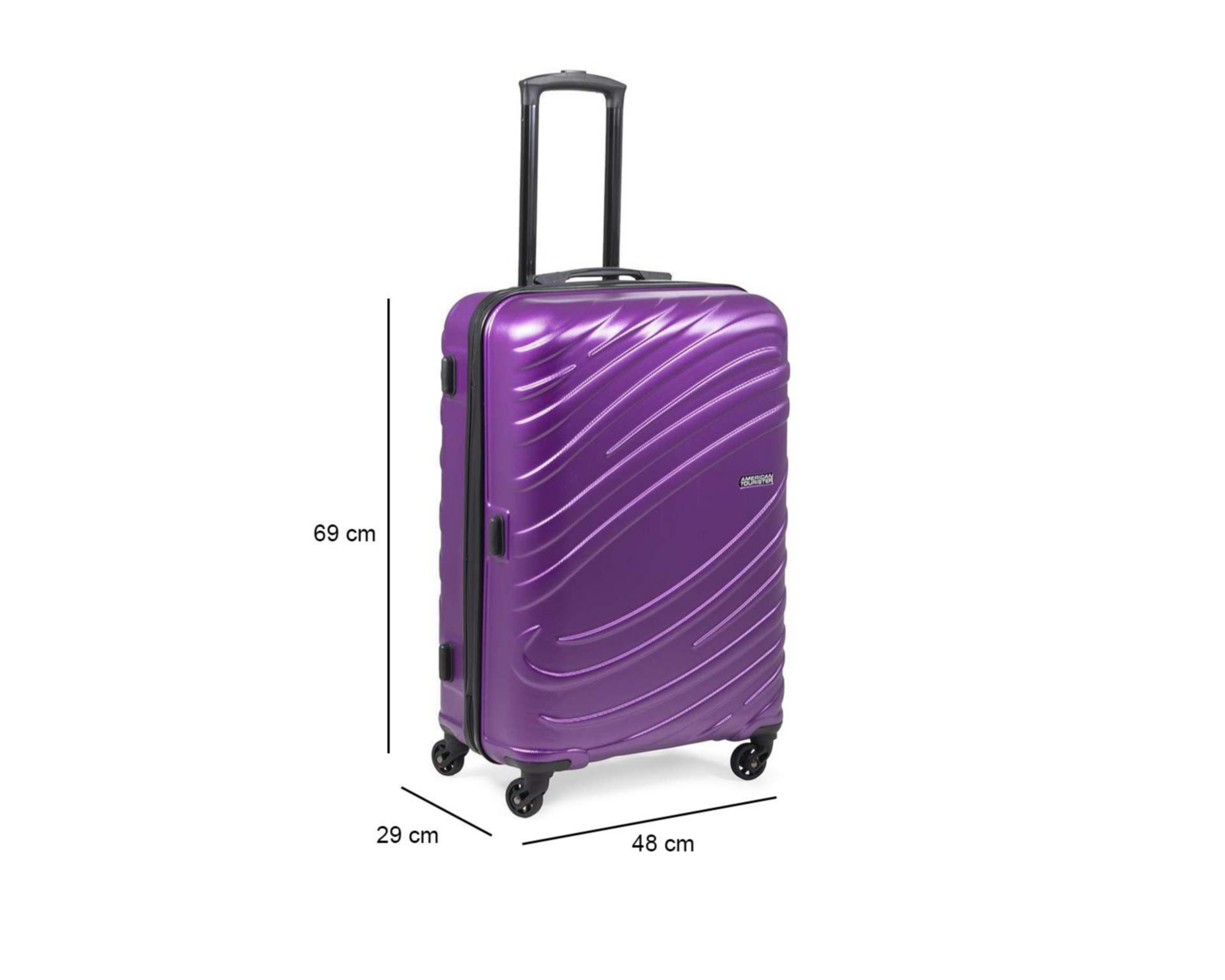 Foto 9 pulgar | Maleta con Ruedas American Tourister Tesa 24" Morada