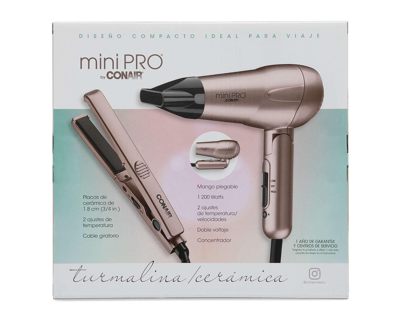 Foto 8 pulgar | Combo de Secadora y Alaciadora Conair Mini Pro de Viaje