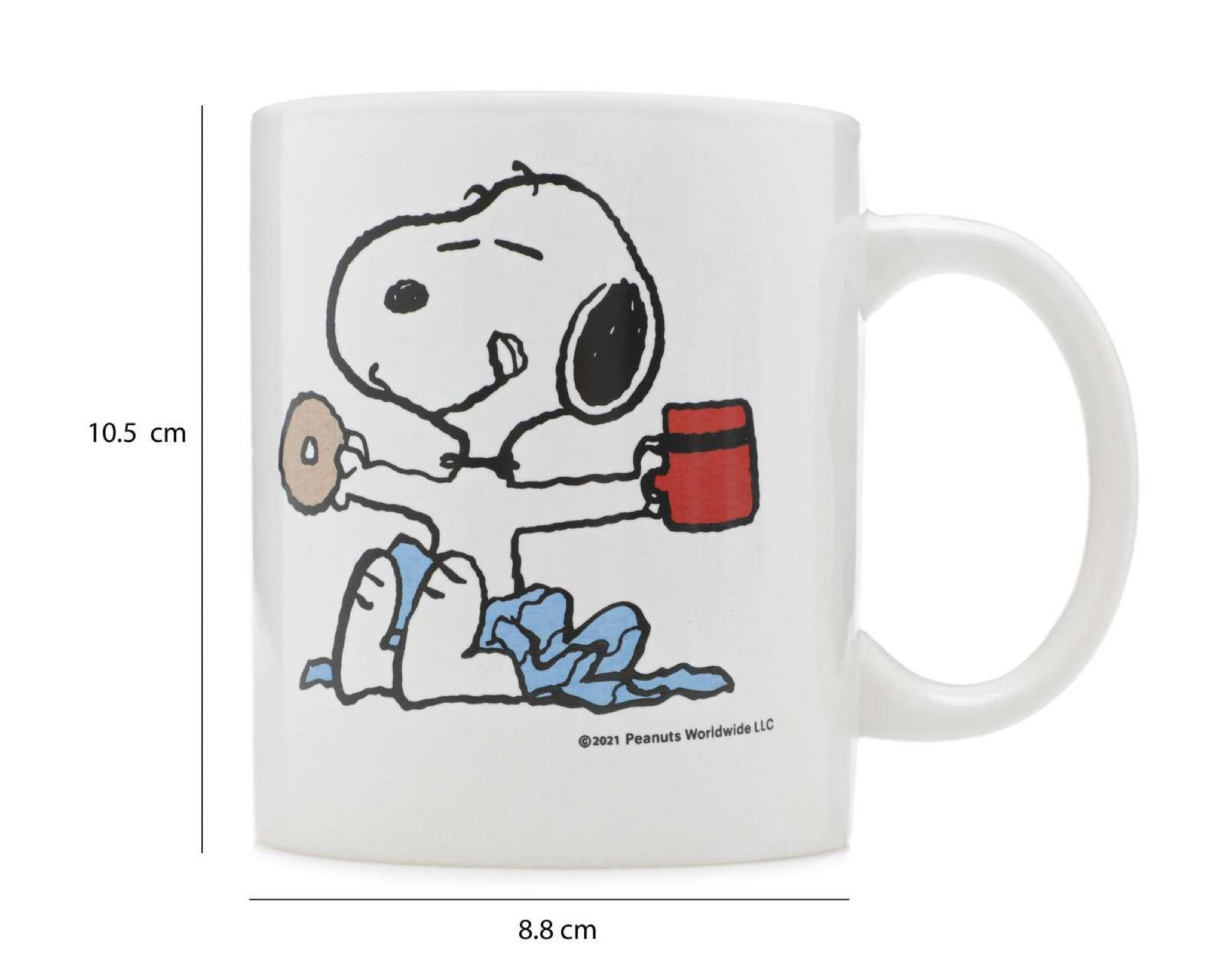 Foto 8 pulgar | Taza de Cerámica Snoopy 480 ml