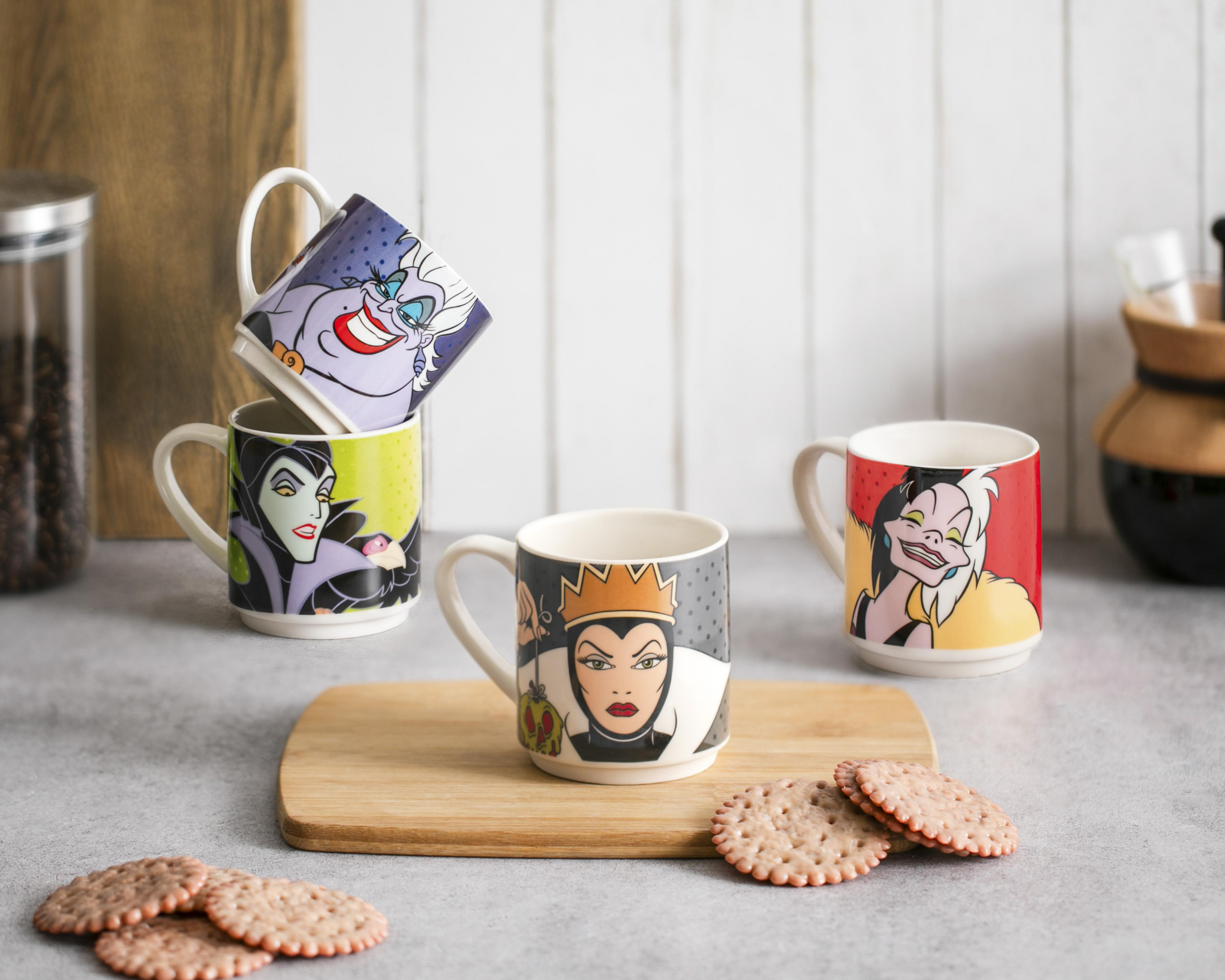 Foto 6 pulgar | Taza de Cerámica Disney 4 Piezas