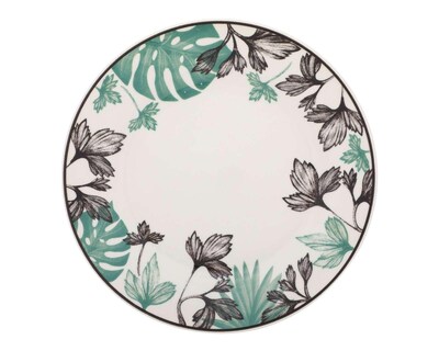 Foto 2 | Vajilla de Cerámica Beige/Verde para 4 Personas
