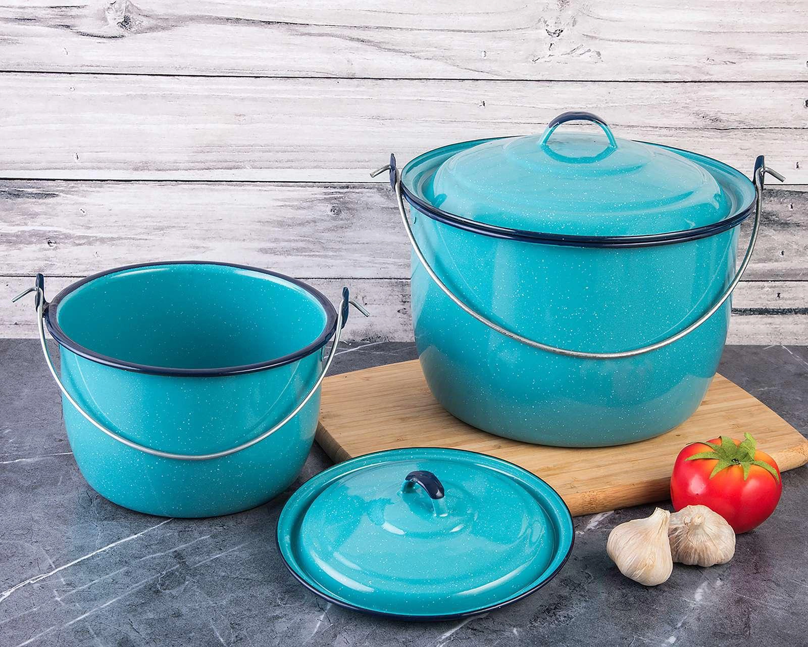 Foto 2 | Batería de Cocina Cinsa Villa Linda 7 Piezas de Acero Vitrificado
